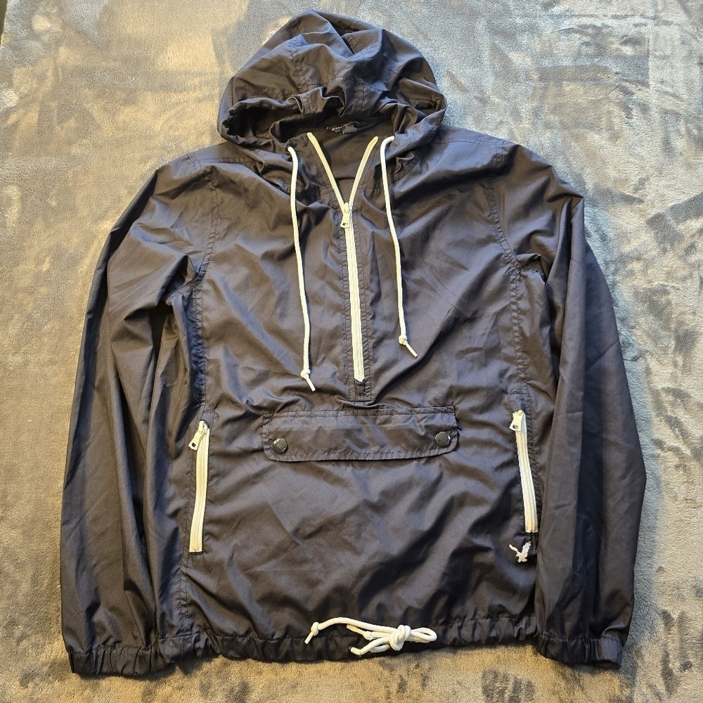American Eagle Half Zip Windbreaker Size Small - Picture 2 of 13